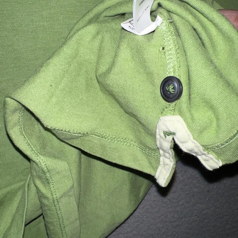 VTG Banana Republic Shirt Men's‎ Size XL Green Fitted Pima Polo Pocket Sri Lanka